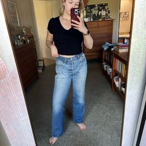 Vintage Levi’s Women's High Waisted Blue Jeans